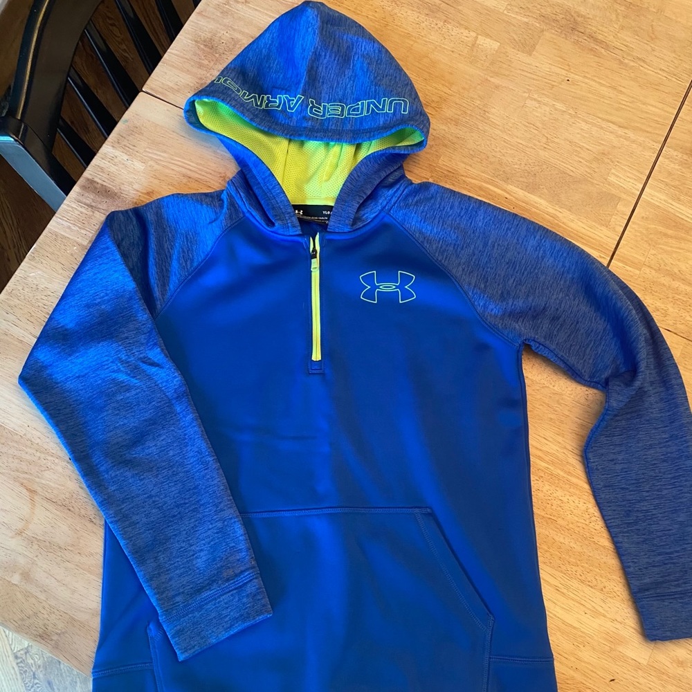 Boys sz L Under Armour hoodie sweatshirt